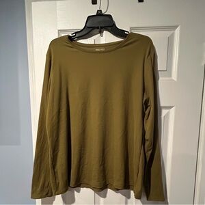 Khaki Long Sleeve Tee